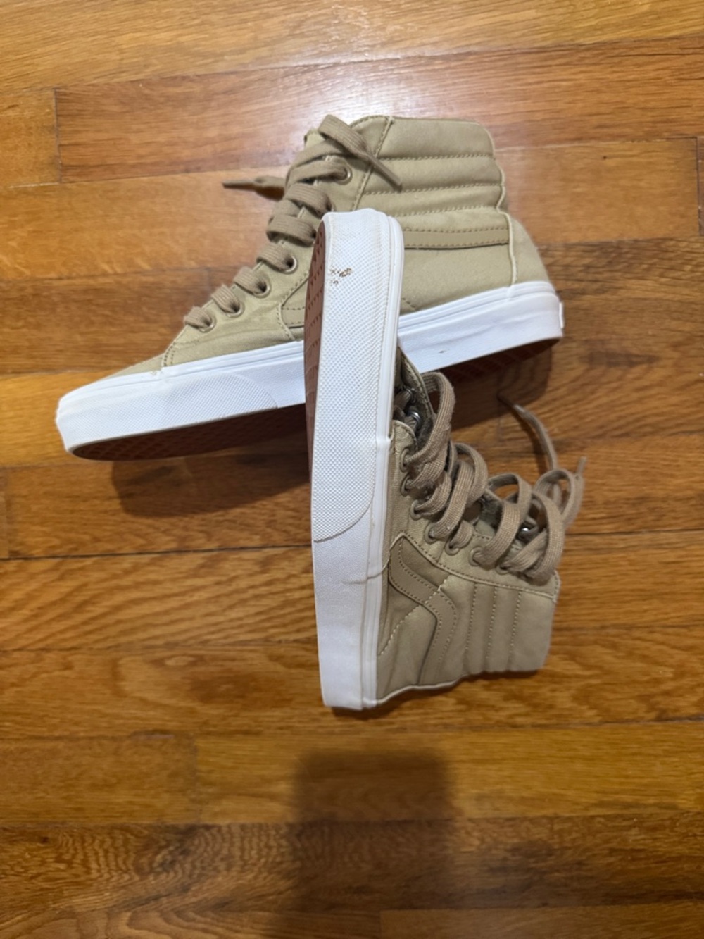 Van’s Tan High-Top Canvas Sneakers - Picture 4 of 7